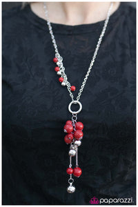 Paparazzi "Party On! - Red" necklace Paparazzi Jewelry