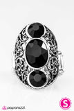 Paparazzi "Party Royale" Black Ring Paparazzi Jewelry