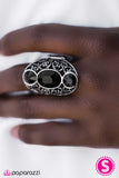 Paparazzi "Party Royale" Black Ring Paparazzi Jewelry