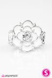 Paparazzi "Passion Flower - White" ring Paparazzi Jewelry