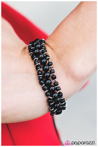 Paparazzi "Paving the Way" Black Bracelet Paparazzi Jewelry