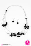 Paparazzi "Pearl Armada" Black Necklace & Earring Set Paparazzi Jewelry