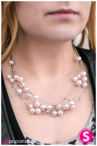 Paparazzi "Pearl Armada" Pink Necklace & Earring Set Paparazzi Jewelry