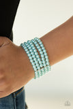 Paparazzi "Pearl Bliss" Blue Bracelet Paparazzi Jewelry