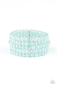 Paparazzi "Pearl Bliss" Blue Bracelet Paparazzi Jewelry