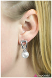 Paparazzi "Pearls and Tiaras" White Clip On Earrings Paparazzi Jewelry