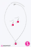 Paparazzi "PEARLS Are A Girls Best Friend" Pink Necklace & Earring Set Paparazzi Jewelry