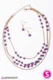 Paparazzi "Pearls Are Always Appropriate - Purple" necklace Paparazzi Jewelry