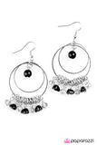 Paparazzi "Pearly Intentions" Black Earrings Paparazzi Jewelry