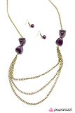 Paparazzi "Pebble in My Pocket - Purple" necklace Paparazzi Jewelry