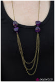 Paparazzi "Pebble in My Pocket - Purple" necklace Paparazzi Jewelry