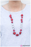 Paparazzi "Pebble Pinnacle - Red" necklace Paparazzi Jewelry