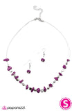 Paparazzi "Pebble Pow-Wow - Purple" necklace Paparazzi Jewelry