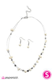 Paparazzi "Pebble Pow-Wow - White" necklace Paparazzi Jewelry