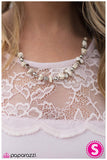 Paparazzi "Pebble Pow-Wow - White" necklace Paparazzi Jewelry