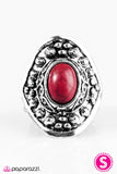 Paparazzi "Pedal To The MEADOW - Red" ring Paparazzi Jewelry