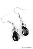 Paparazzi "Perfectly Princess - Black" earring Paparazzi Jewelry