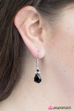 Paparazzi "Perfectly Princess - Black" earring Paparazzi Jewelry