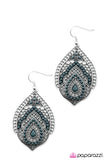 Paparazzi "Persian Gardens" Blue Earrings Paparazzi Jewelry