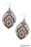 Paparazzi "Persian Gardens" Red Earrings Paparazzi Jewelry