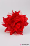 Paparazzi "Petal Pinnacle - Red" hair clip Paparazzi Jewelry