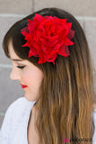 Paparazzi "Petal Pinnacle - Red" hair clip Paparazzi Jewelry