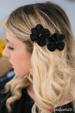 Paparazzi "Petal Poise - Black" hair clip Paparazzi Jewelry