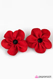 Paparazzi "Petal Poise - Red" hair clip Paparazzi Jewelry