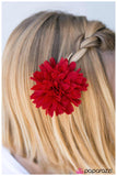 Paparazzi "Petals-A-Plenty" Red Hair Clip Paparazzi Jewelry