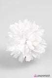 Paparazzi "Petals-A-Plenty" White Hair Clip Paparazzi Jewelry