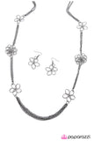 Paparazzi "Picking Petals - Black" necklace Paparazzi Jewelry