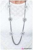 Paparazzi "Picking Petals - Black" necklace Paparazzi Jewelry