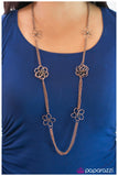 Paparazzi "Picking Petals - Copper" necklace Paparazzi Jewelry
