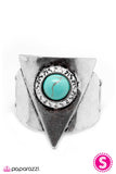 Paparazzi "Picking Up Signals" Blue Ring Paparazzi Jewelry