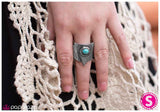 Paparazzi "Picking Up Signals" Blue Ring Paparazzi Jewelry
