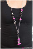 Paparazzi "PIECE of Mind" Purple Necklace & Earring Set Paparazzi Jewelry