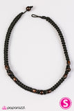 Paparazzi "PIER Review" Black Mens Urban Necklace Unisex Paparazzi Jewelry