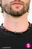 Paparazzi "PIER Review" Black Mens Urban Necklace Unisex Paparazzi Jewelry