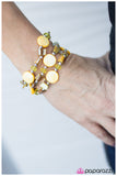Paparazzi "Pile It On - Yellow" bracelet Paparazzi Jewelry