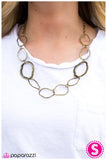Paparazzi "Pinch Me - Brass" necklace Paparazzi Jewelry
