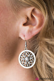 Paparazzi "Pinch Me, Im GLEAMING" Silver Earrings Paparazzi Jewelry