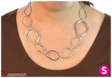 Paparazzi "Pinch Me - Silver " necklace Paparazzi Jewelry