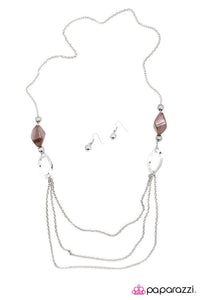 Paparazzi "My Head Is Spinning" Pink Necklace & Earring Set Paparazzi Jewelry