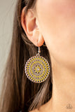 Paparazzi "PINWHEEL and Deal" Yellow Earrings Paparazzi Jewelry
