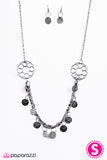 Paparazzi "Pirate Queen" Black Necklace & Earring Set Paparazzi Jewelry