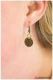 Paparazzi "Pirate Queen" Brass Necklace & Earring Set Paparazzi Jewelry