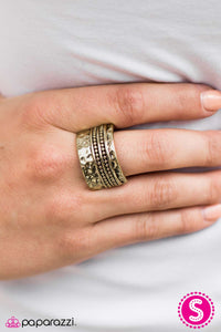 Paparazzi "Plate Tectonics" Brass Ring Paparazzi Jewelry