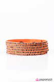 Paparazzi "Playing The Villain" Orange Bracelet Paparazzi Jewelry