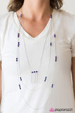 Paparazzi "Pleasant Paradise" Blue Necklace & Earring Set Paparazzi Jewelry