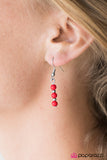 Paparazzi "Pleasant Paradise" Red Necklace & Earring Set Paparazzi Jewelry